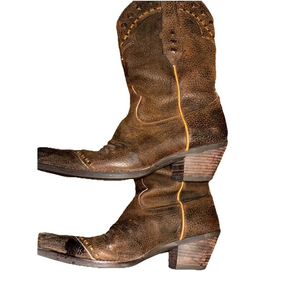 ARIAT Ladies Cowgirl Western Boot Brown distressed  Leather Sz 7.5 - Picture 3 of 16